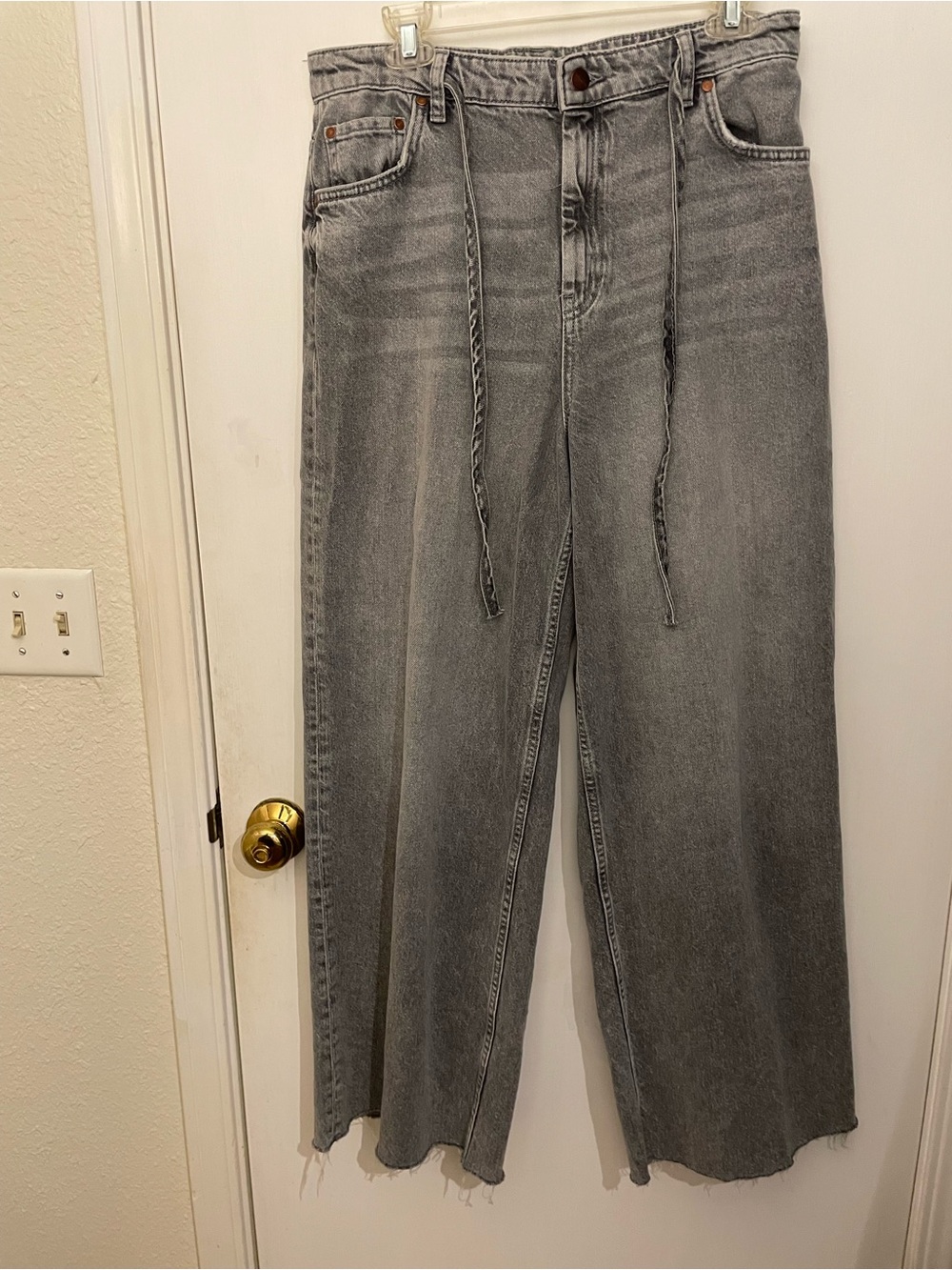 Pilcro Gray Wide-leg Jeans - Picture 4 of 6
